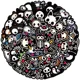thumbnail image 1 of Set Stickers calcomonias Animalitos corazon skull black love, 1 of 6