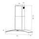 thumbnail image 4 of Campana Decorativa Gröner Inox Glass T90, 4 of 5