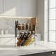 thumbnail image 2 of Organizador De Especias Condimentos Botellas Rack Especiero 3 Niveles Negro, 2 of 5