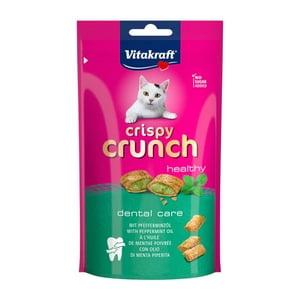 Snack Vitakraft Crispy Crunch Gato Dental Sabor Menta