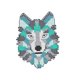 thumbnail image 2 of Kits De Punto De Cruz Con Estampado De Animales Abstractos, Costura Hecha A Mano Para Principiantes, Lobo, 2 of 5