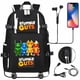 thumbnail image 1 of Stumble Guys Backpack Teenager Students School Bag USB Charging Port Laptop Bag Cartoon Nylon Rucksack Boys Bookbag Mochila, 1 of 3