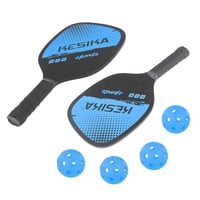 Magideal - Paddles Set, Paddle Set De 2 Raquetas Y 4 S Balls, Raqueta Con Bolsa Portátil Para Hombres Y Mujeres , Azul