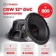 thumbnail image 2 of Subwoofer Crunch CRW12D4 31 cm 800 W 4 Ohmios DVC, 2 of 9