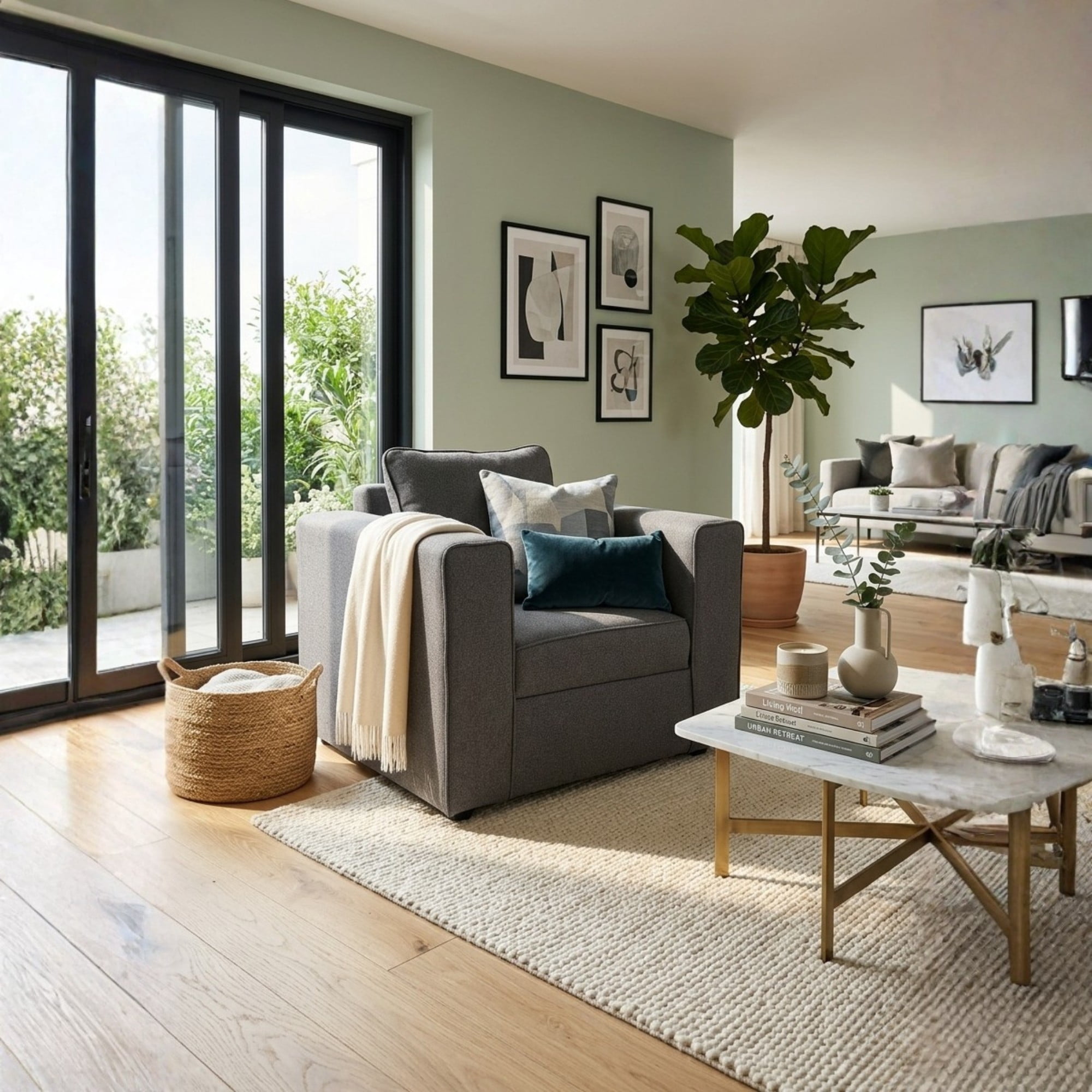 Construcsofa - Butaca Aurelia Tela Gris