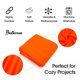 thumbnail image 5 of Tela polar Pico Textiles naranja neón de 1 yarda, 100% poliéster, 5 of 6
