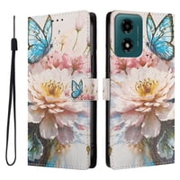 Foxdock Funda Tipo Cartera Para Motorola Moto G04/G24/E14 Con Soporte Y Correa – Diseño De Patrones Lindos