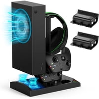 Soporte Vertical Aaronmei Con Ventilador De Enfriamiento Y Base De Carga Para Xbox Series S