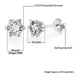 thumbnail image 3 of Aros Punto Luz Plata 925 Gema Moissanita Con Certificado, 3 of 3