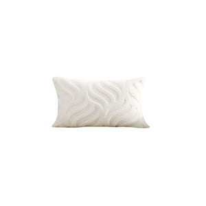 Genérico - Set De 4 Fundas Peludas Hoja 45X45 Blanco