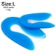 thumbnail image 1 of par de almohadillas de gel de silicona en forma de U para el talón y la fascitis plantar, correctoras de remisión., 1 of 8