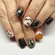 thumbnail image 1 of 24pcs Glossy Short Square Fake Nails, Spooky Pumpkin Bat Haunted House Press On Nails, Scary False Nails For Women Girls Halloween Nail Decor, 1 of 3
