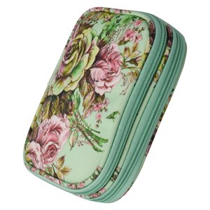 Bothyi - Bolsa De Almacenamiento Portátil Para Tejer Agujas De Ganchillo, Organizador De Hilo Y Gancho, Color Verde Peonía