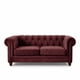 thumbnail image 2 of Sofa Florencia 2C Tela Velvet Burdeo, 2 of 6