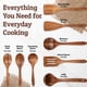 thumbnail image 4 of Juego de Utensilios de Madera de Teca Priority Chef de 8 Piezas, 4 of 9