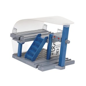 Bothyi - Accesorio De Vía De Tren Estación De Tren Educativa Para Niñas Y Niños Niños Azul Oscuro