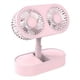 thumbnail image 5 of 1pc Summer New Double-blade Desktop Fan Mute Strong Wind Folding Retractable Home Office Double-headed Small Fan, 5 of 5