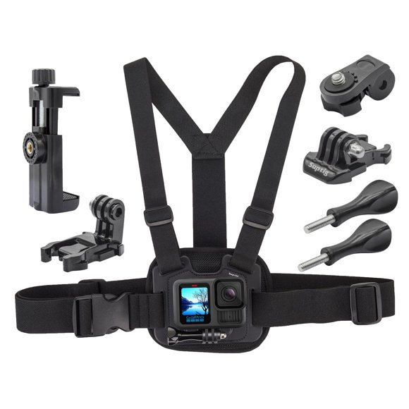 Soporte de pecho doble para Gopro Hero 13/12/11/10/9/8/7/6/5/4/3, AKASO, DJI osmo