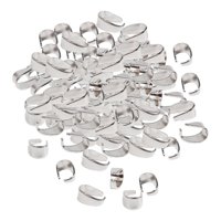 Magideal - Clips De Colgante De Fianza, Cierres Colgantes De Semillas De Conectores De Cadena Hebilla De Para Accesorios De Fabricación De , Plata