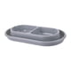 thumbnail image 3 of Tazones para gatos para alimentos y agua mascota tazón doble para gatos interiores, platos de cachorros de cachorro fáciles de limpiar fáciles de , Gris, 3 of 5