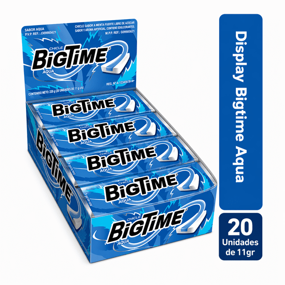 PACK BIGTIME AQUA 20UN DOS EN UNO