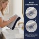 thumbnail image 4 of REGALWOVEN Toalla de Mano de Algodón a Rayas, 13 x 29 Pulgadas Toallas de Mano Suaves y Absorbentes para Baño, Cocina, Gimnasio, Spa, Hotel Azul 2pk, 4 of 7