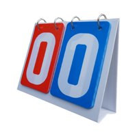 Ioensy - Marcador Deportivo 2 Dígitos Flip Number Score Board Para Competición Baloncesto Rojo Azul