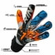 thumbnail image 2 of Guantes De Arquero Asimetrik Prime Con 4 Ferulas Removibles, 2 of 8