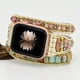 thumbnail image 1 of Bohemian Red Patterned Braided Watch Band - Handmade and Durable, 1 of 4