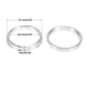 thumbnail image 5 of Unique Bargains 4 piezas OD 2.92" a ID 2.52" Anillos Centradores de Cubo de Coche de Aleación de Aluminio Espaciador de Centro de Rueda, 5 of 7