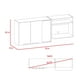 thumbnail image 3 of Mueble Superior De Cocina 2 Puertas 60.2x150x40 Cm Blanco Y Negro, 3 of 3