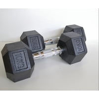 Covertec - Mancuerna Hexagonal 20 Kilos Par (10 Kilos Cada Una)