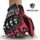 thumbnail image 1 of MADMOTOR Guante para Exteriores Nudillo de Acero Motocicleta Motocicleta Deportes Motorizados Carreras Textil Guantes de Seguridad - Rojo M 1 Par, 1 of 7