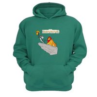 Genérico - Polerón Canguro El Rey De La Selva Verde Aguamarina Talla L Unisex