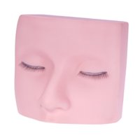 Magideal - Cabeza De Maniquí Para Extensión De Pestañas, Práctica De Maquillaje, Silicona Antideslizante, Fácil De Limpiar, Cara Plana, Muñeca De Cosmetología Pa