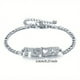 thumbnail image 1 of 1pc Stainless Steel Fashion New Zodiac Letter Pendant Bracelet Jewelry Gift Birthday Gift, 1 of 5