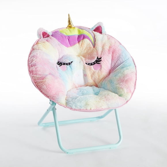 Silla Heritage Kids 58 cm Unicornio Plegable de Pelaje Sintético