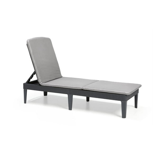 Reposera Jaipur Con Almohadon Grafito