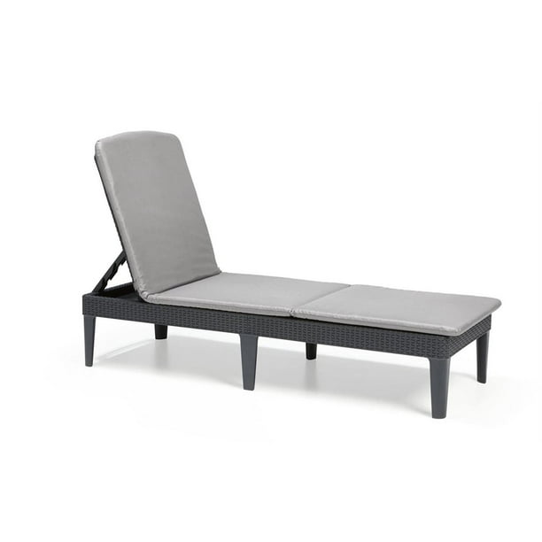 Reposera Jaipur Con Almohadon Grafito