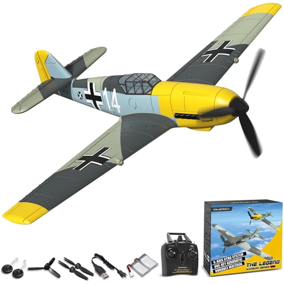 Avión RC VolantexRC BF109 4 Canales Gyro 2.4GHz RTF