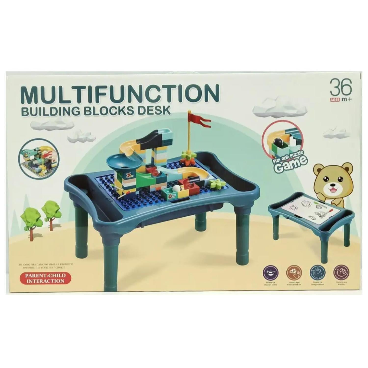 Total Click - Juguete Mesa Interactiva 2en1 Dibujos Construccion Infantil