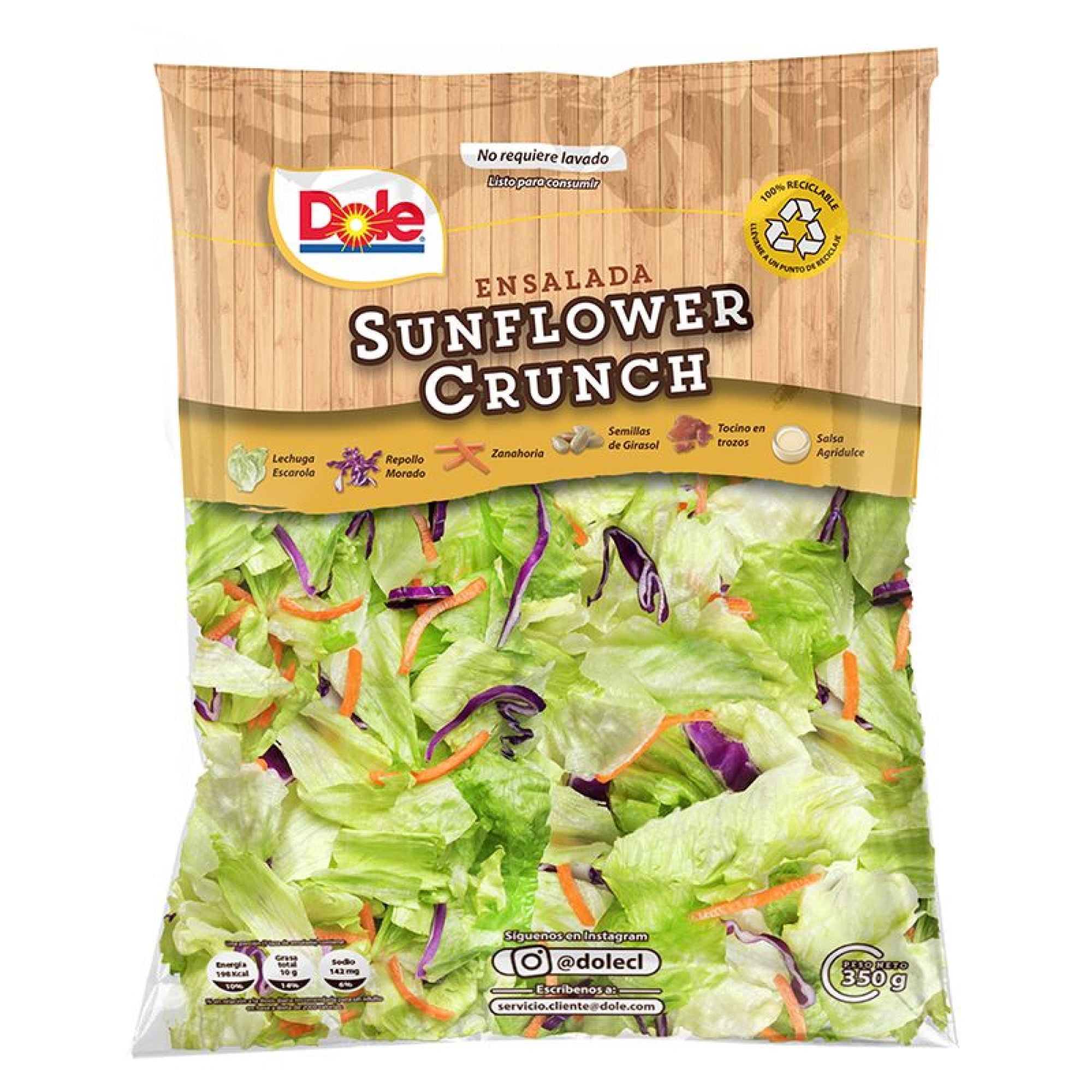 Ensalada Sunflower Crunch Bolsa 350 g