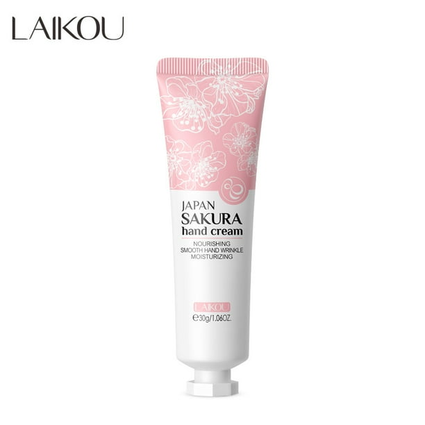 LAIKOU Sakura Hand Cream Whitening Wrinkle Removal Anti-crack Moisturizing Fade Fine Lines Korea Skin Care Health Beauty 30g