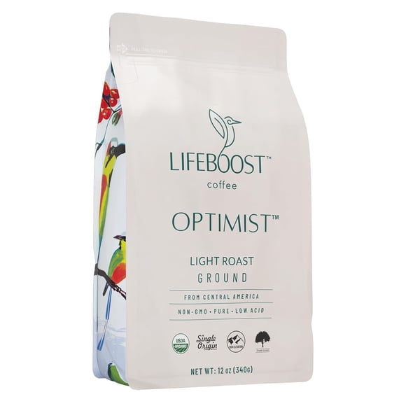 Café molido Lifeboost Light Roast 350 ml orgánico sin OGM