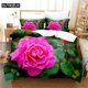 thumbnail image 1 of Purple Peony Bedding Set Duvet Cover Set Bedding Comforter Bedding Sets Bed Linen Duvet Cover, 1 of 5