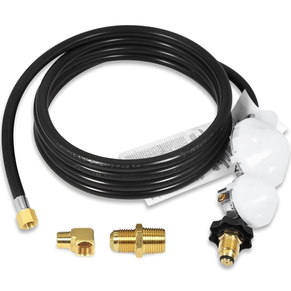 Manguera de propano DEEKOOL F273684 de 12 pies con regulador para calentador mr