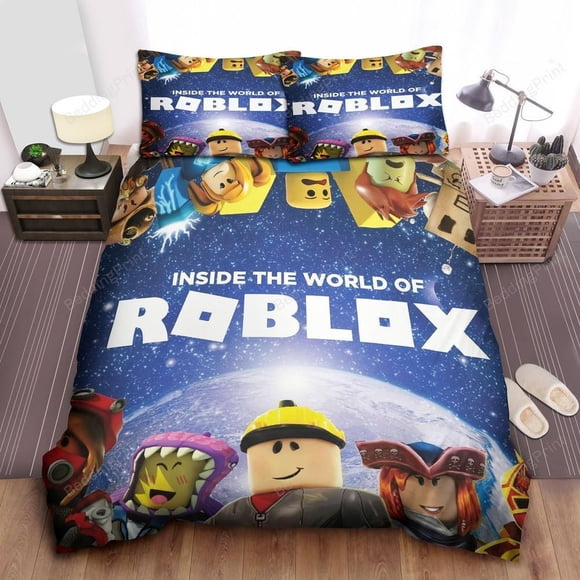 Inside The World Of Roblox Games Ver Quilt Duvet Cover Set Queen Bedding3-Piece Bedding Set