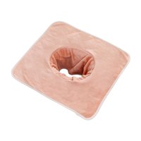 Ioensy - Toalla Para Mesa De Masajes De Salón, Funda De Almohada Facial, Toalla Con Orificio Para El Cuidado De La Piel, Color Naranja