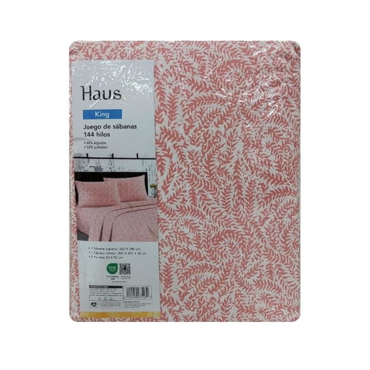 Juego De Sábanas Estampadas 144 Hilos King Haus