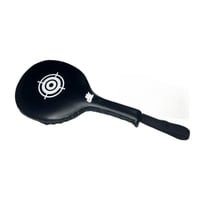 Ioensy - Almohadilla De Patada De Taekwondo De Cuero Sintético De 14,2 X 7,5 Pulgadas Para Pies Y Manos, Equipo De Combate Negro